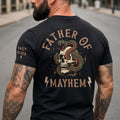 Personalized Father Mayhem Tee Custom Dad Skeleton Tee Father'S Day Husband Rocker Mom Dad Rock Tee Dad (1)