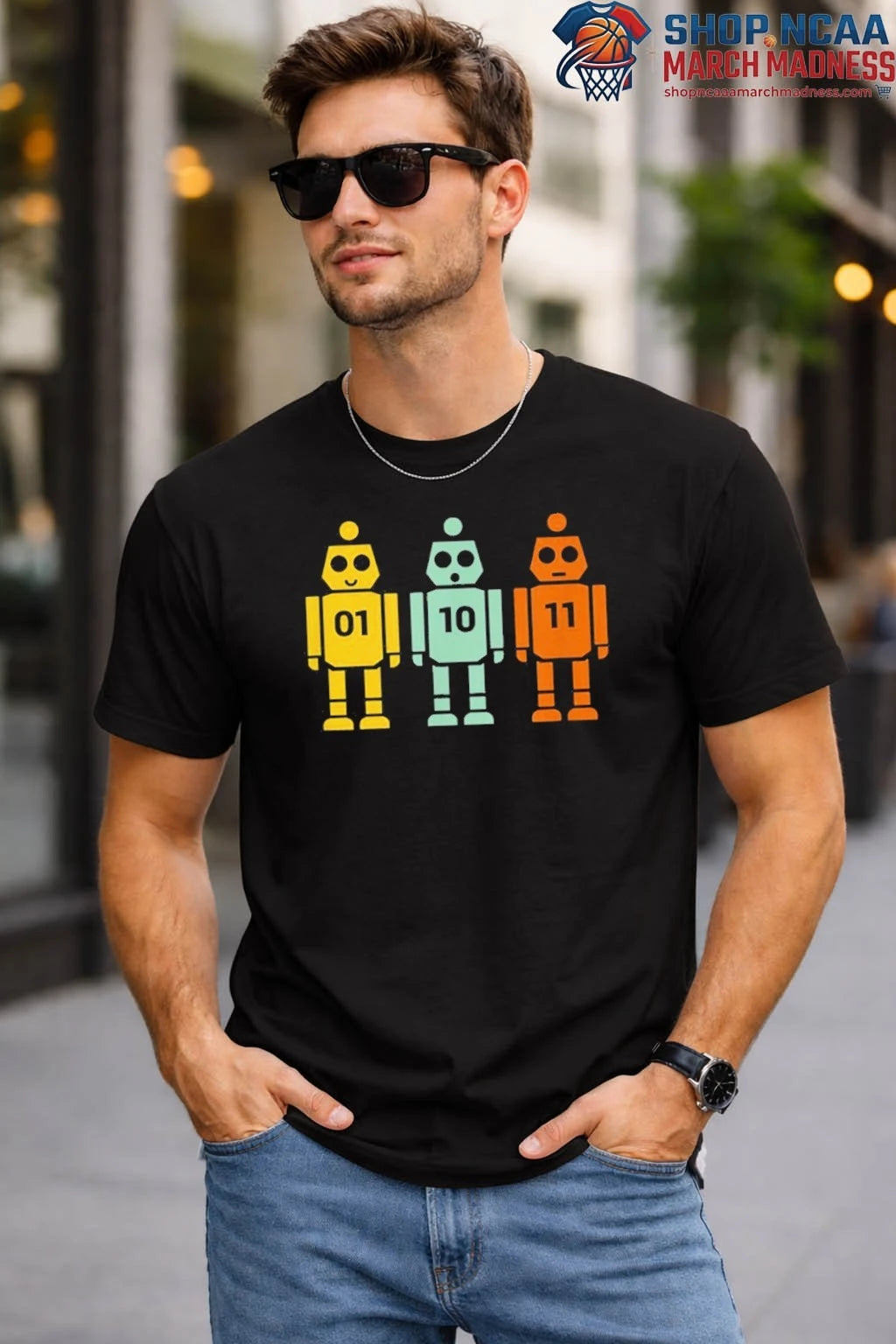 01 10 11 Robot T-Shirt