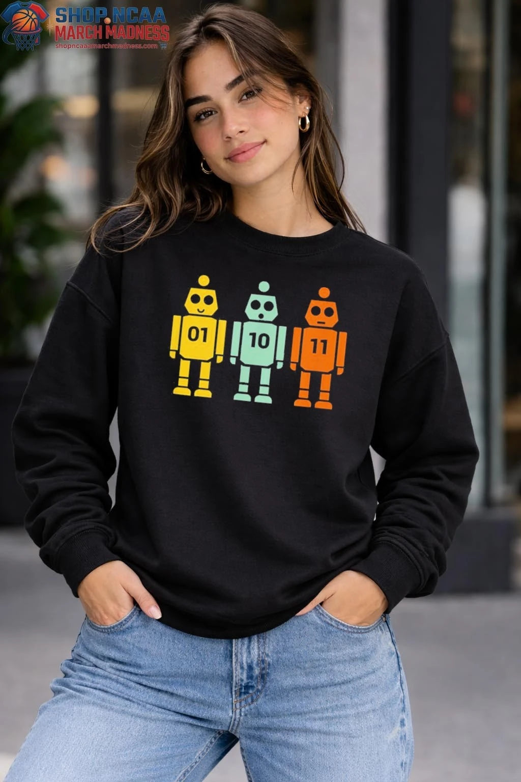 01 10 11 Robot T-Shirt