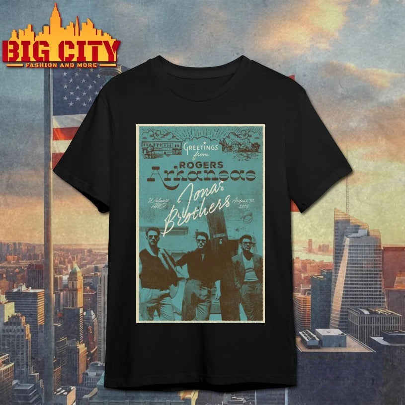 08 30 2025 Jonas Brothers Rogers, AR Event Poster shirts