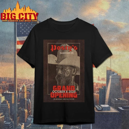 10.08.2025 Nashville, Tennessee Post Malone Posty’s Bar Poster shirt