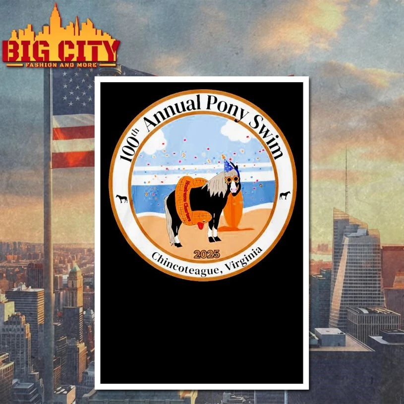 100Th Annual Pony Swim Chincoteague Virginia 2025 shirt