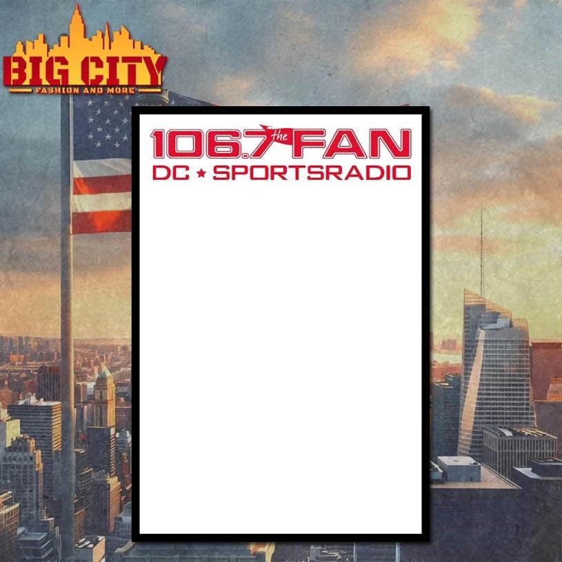 106.7 The Fan Logo DC sports radio shirt