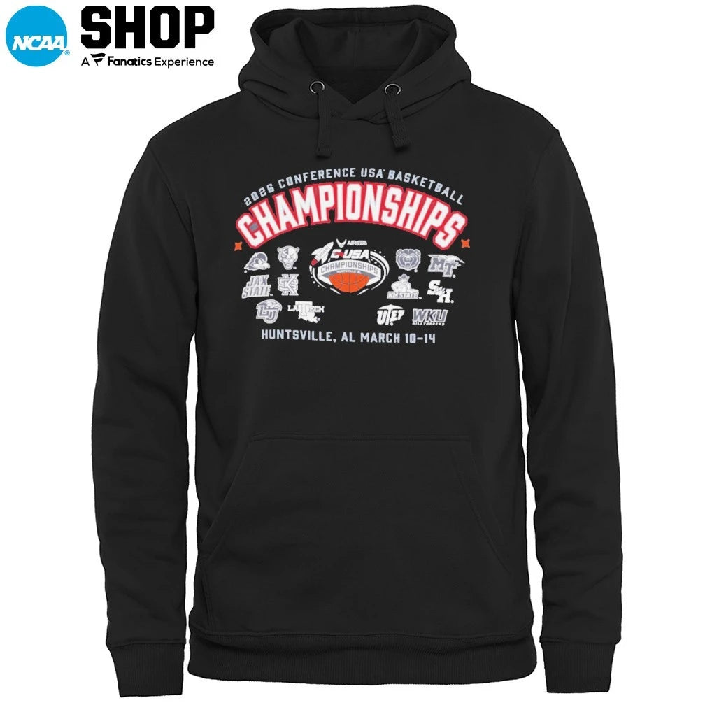 12 Teams 2026 Conference USA Basketball Champions Huntsville Al March 10-14 T-Shirt