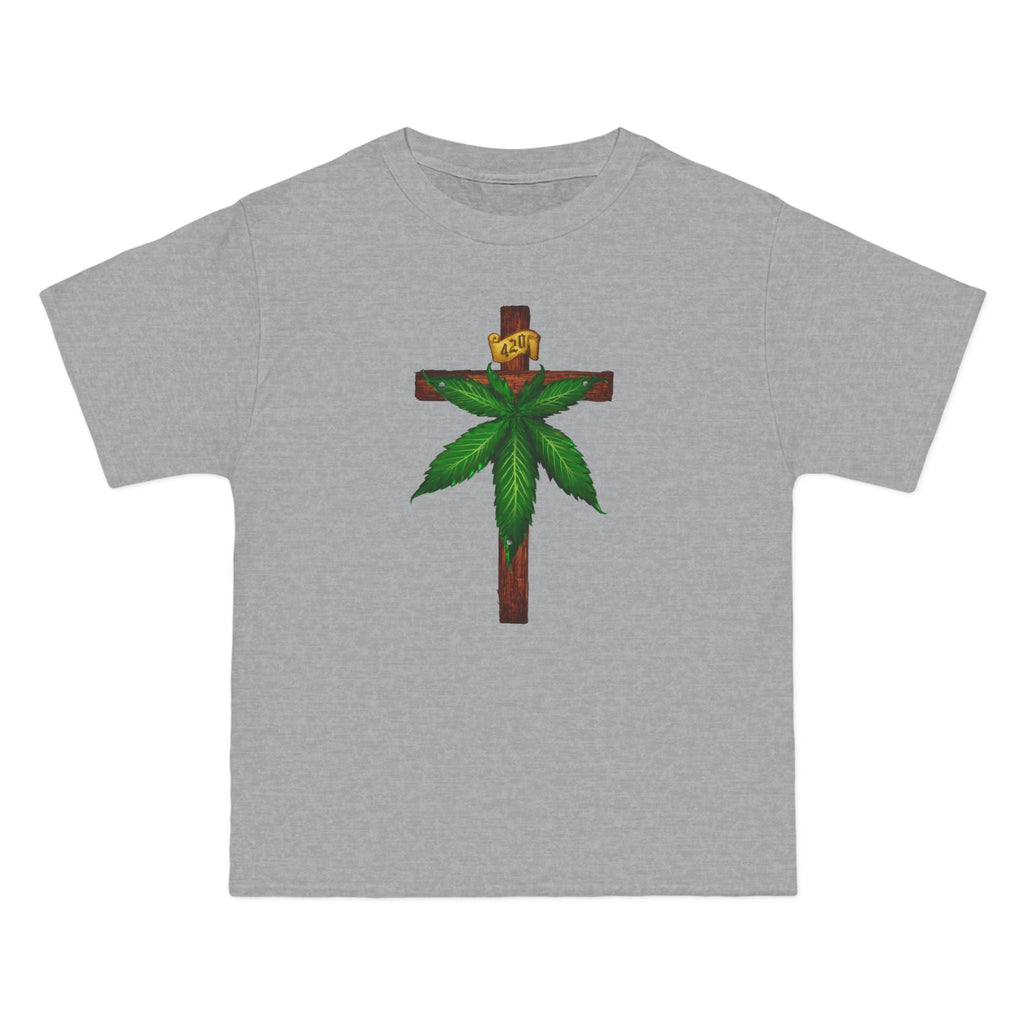 Marijuana Crucifixion - Men's Heavyweight T-Shirt