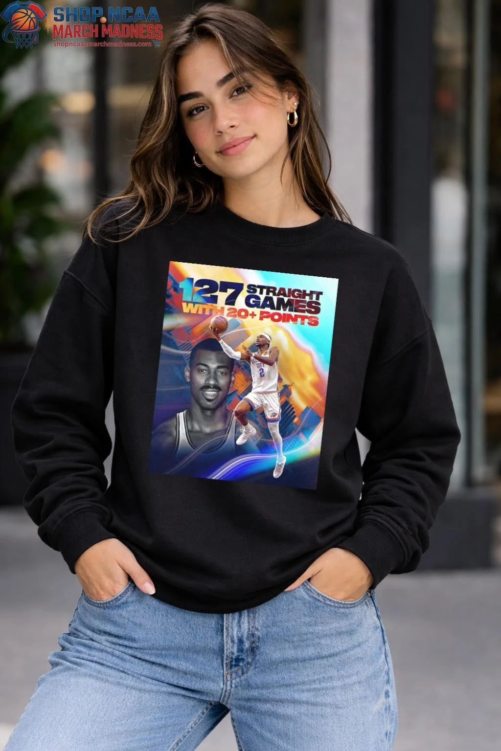 127 Straight game 20+ Points Streak Of All Time T-Shirt