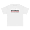 Read This Shirt Buy The Next Round. I Don't Make The Rules I Just Wear The Shirt - Men's Heavyweight T-Shirt