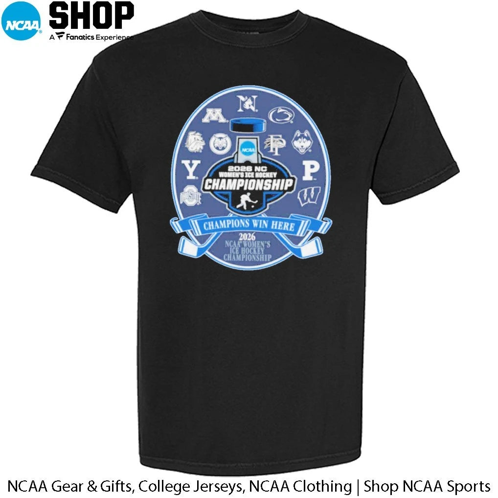 14 Teams Champions Win Here 2026 NCAA Division II Men’s Ice Hockey Championship T-Shirt