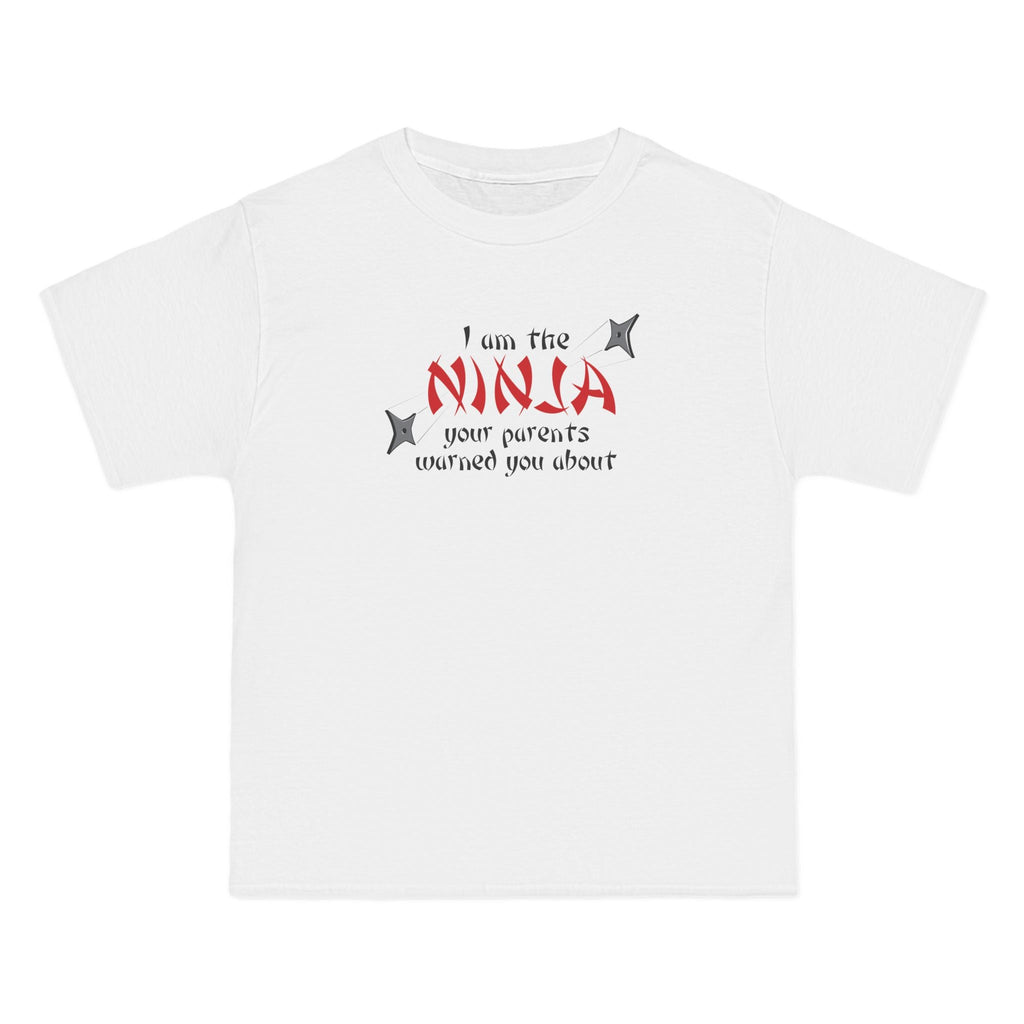 I Am The Ninja Your Parents Warned You About - Men's Heavyweight T-Shirt