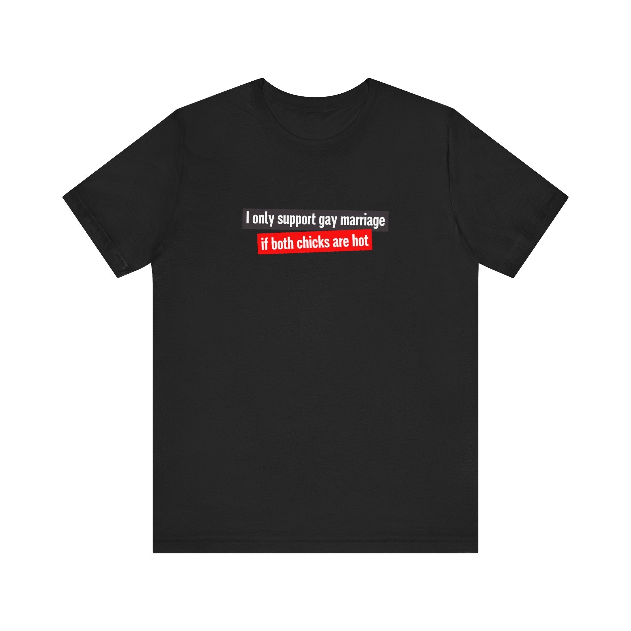 I Only Support Gay Marriage If Both Chicks Are Hot - Men's T-Shirt
