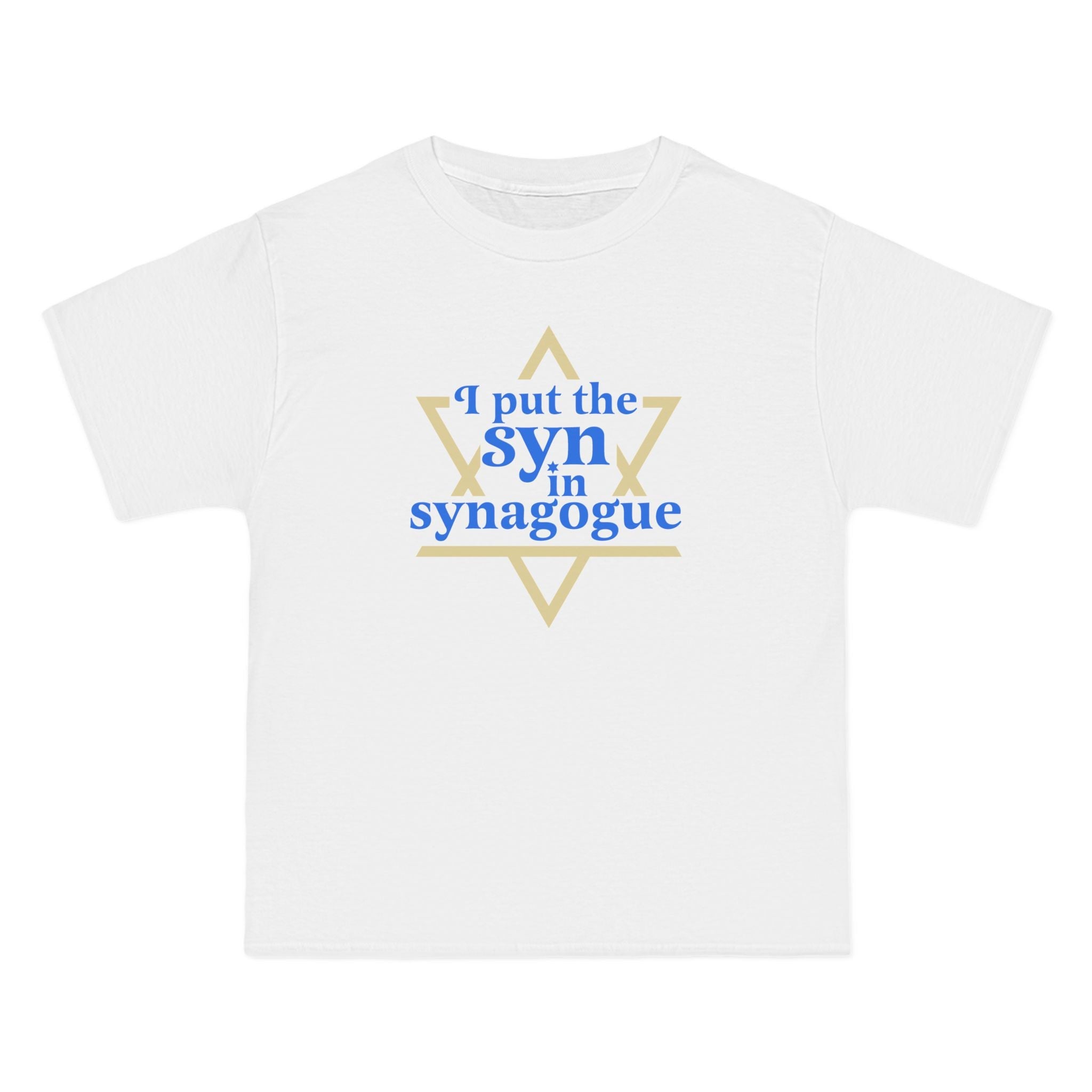 I Put The Syn In Synagogue - Men's Heavyweight T-Shirt