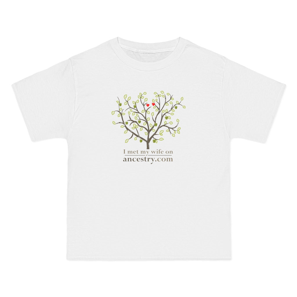 I Met My Wife On Ancestry.Com - Men's Heavyweight T-Shirt