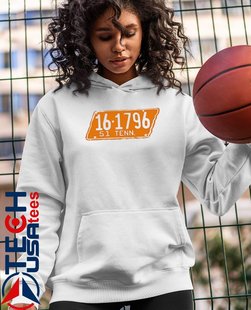 16-1796 S1 Tennessee State Plate Number shirt