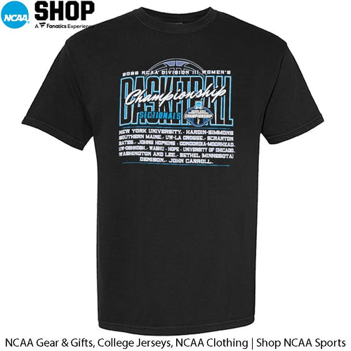 16 Teams 2026 NCAA Division III Women’s Basketball Championship Sectionals T-Shirt