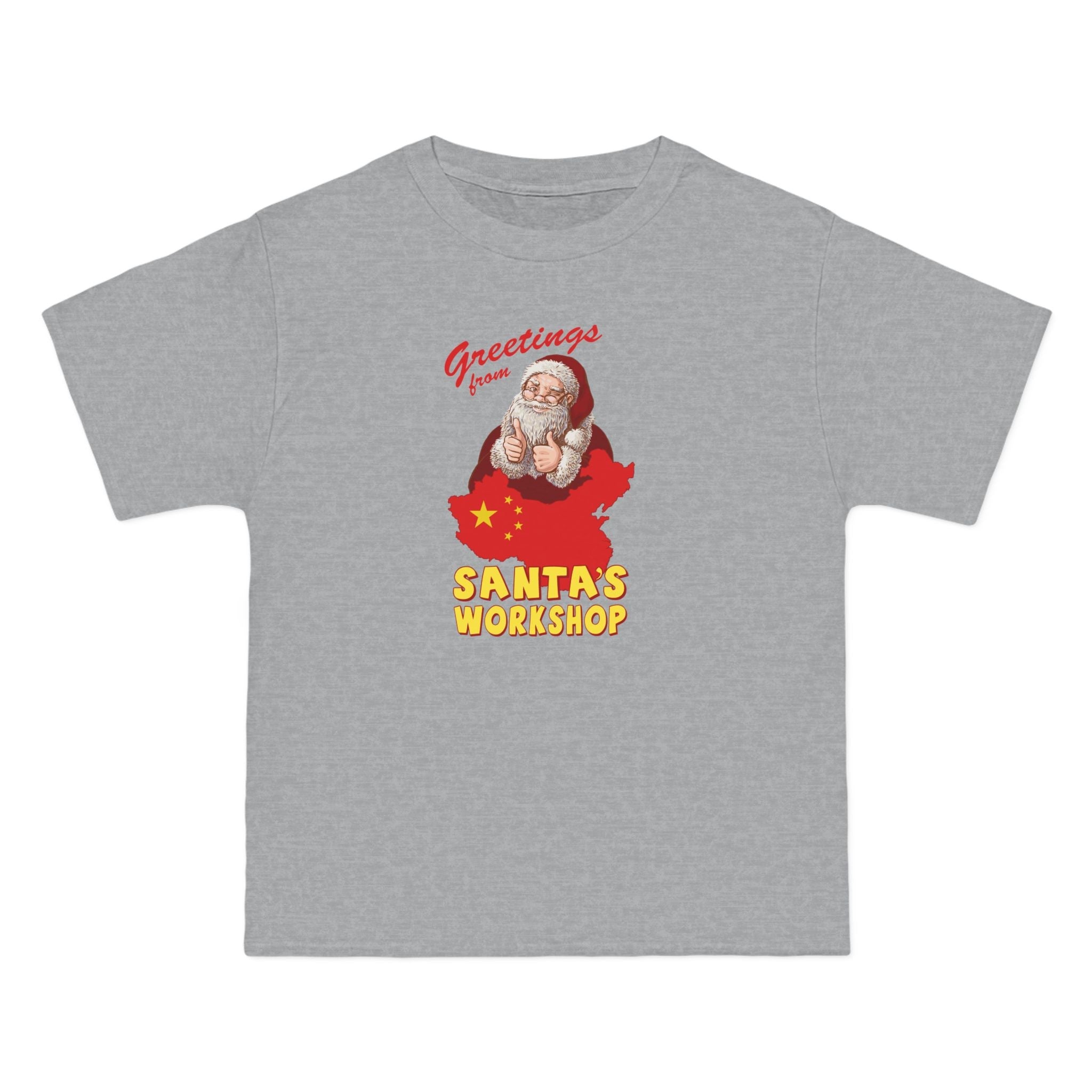 Greetings From Santa's Workshop (China) - Men's Heavyweight T-Shirt