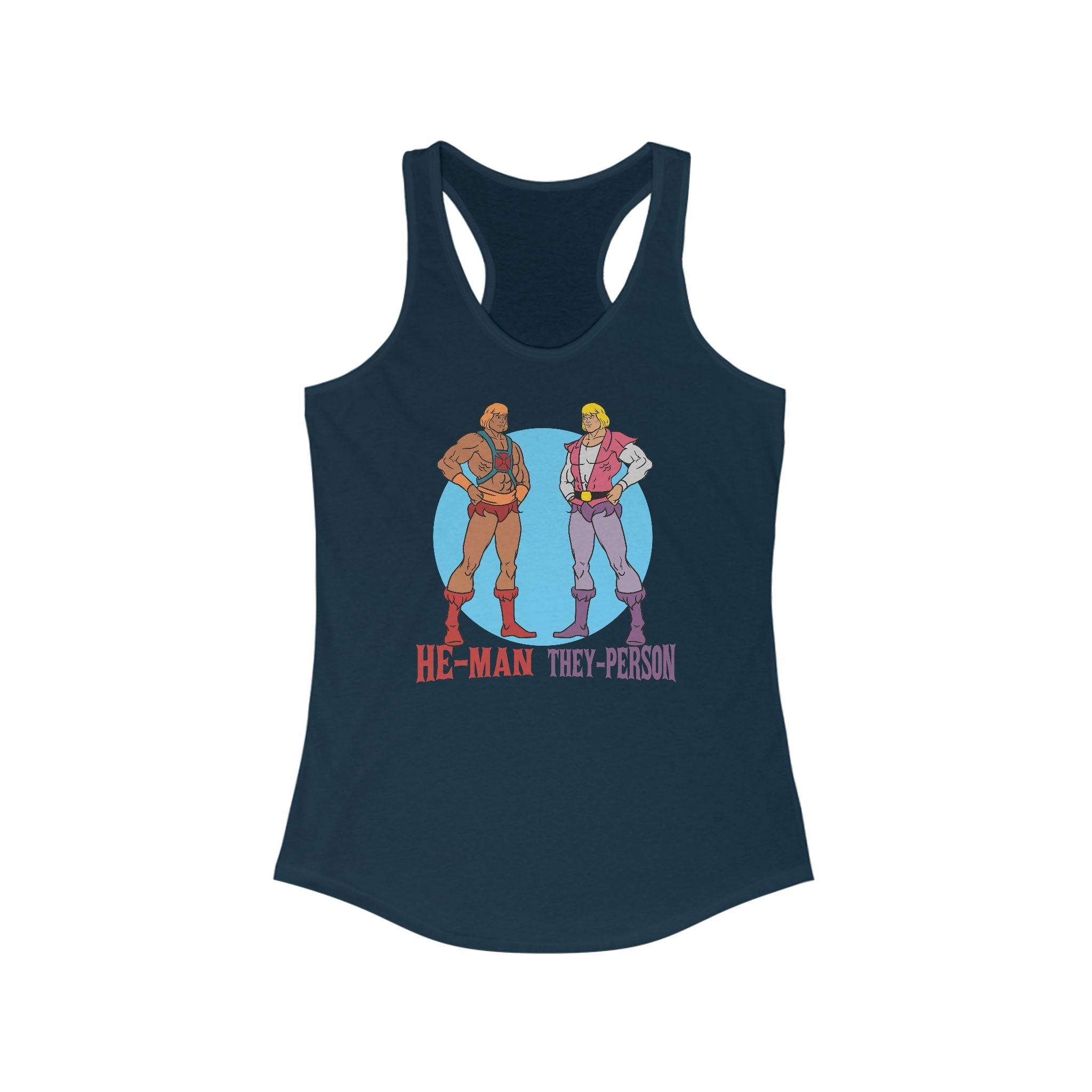 He-Man They-Person - Women's Racerback Tank