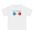 Fuck Elon Musk - Earth > Mars  - Men's Heavyweight T-Shirt