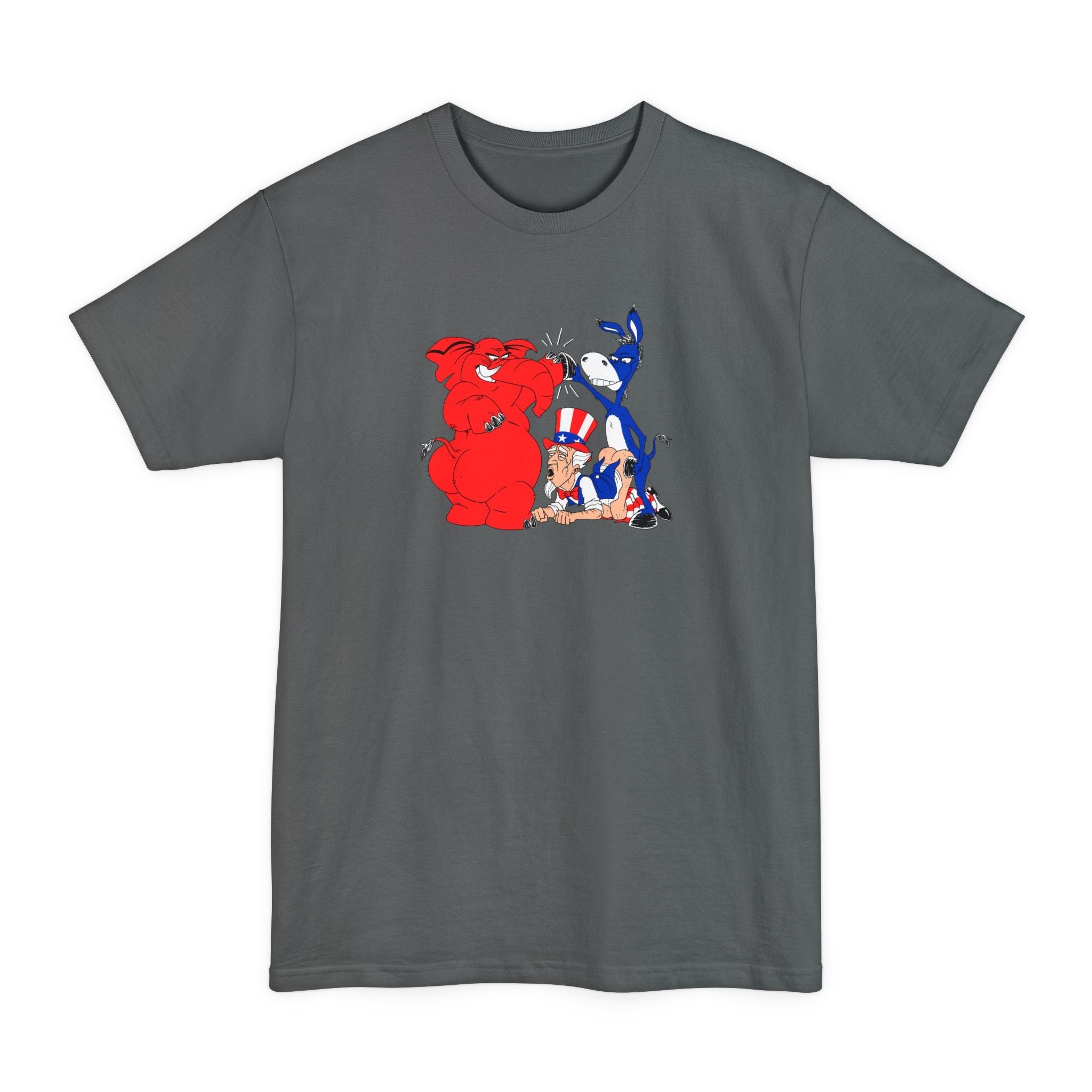 The Truth About Politics (Uncle Sam Tag-Team) - Men's Tall T-Shirt