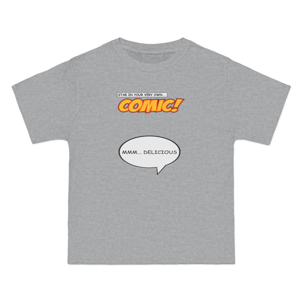 Star In Your Very Own Comic (Mmm... Delicious) - Men's Heavyweight T-Shirt