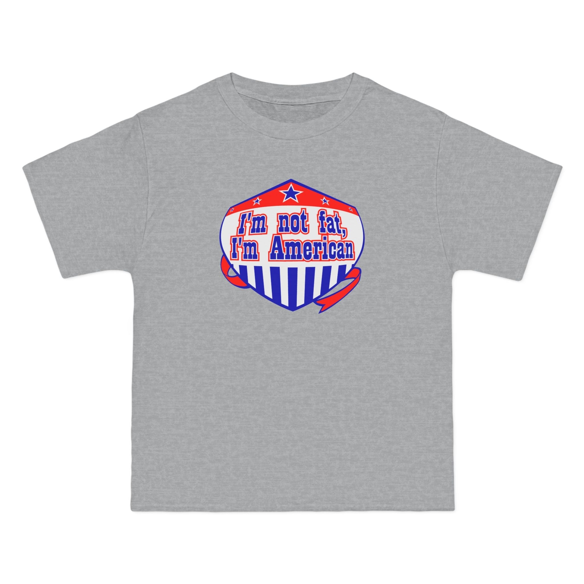 I'm Not Fat - I'm American - Men's Heavyweight T-Shirt