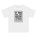 If You Feel Like Hurting Yourself Call Someone - Men's Heavyweight T-Shirt