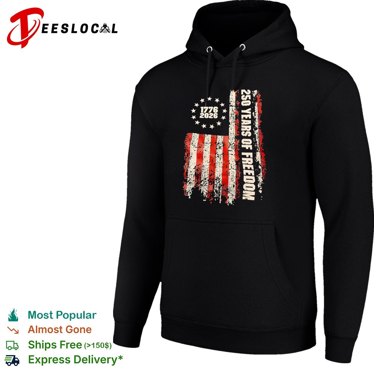 1776 2026 250 Years of Freedom American Flag United States Semiquincentennial shirt