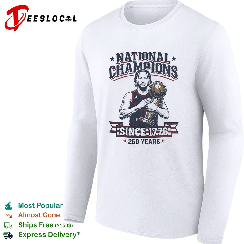 1776 national champions 250 years basketball trophy shirt