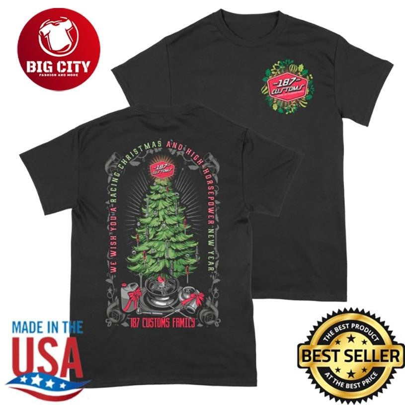 187 Customs Limited 187 Christmas Two Sided Shirt