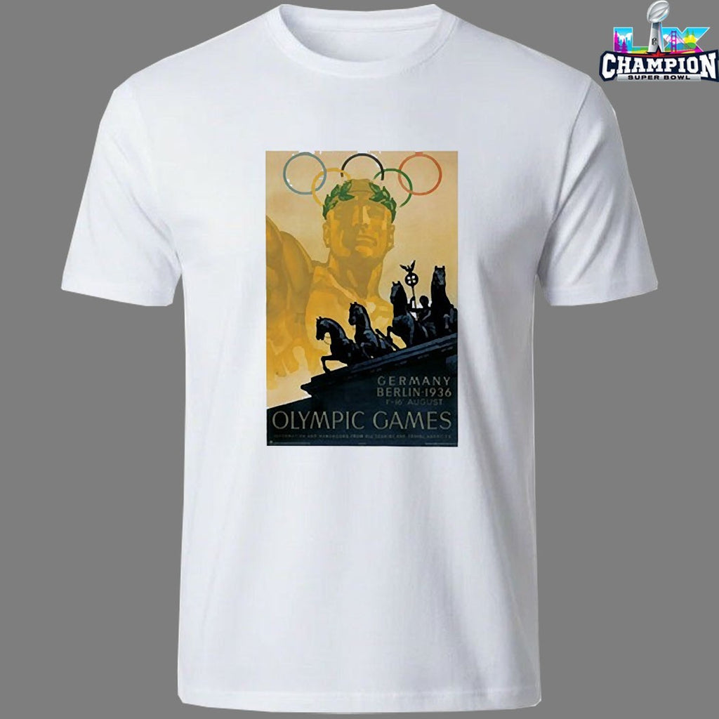 1936 Germany Berlin Games Olympic Heritage T-shirts