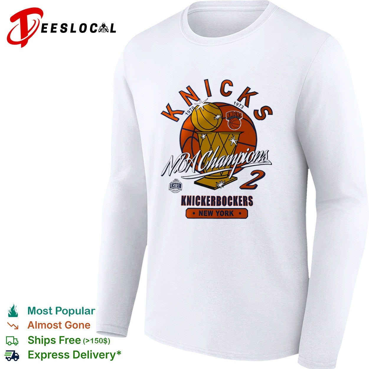 1970 1973 NBA Champions 2 Knickerbockers New York Knicks Eastern Conference shirt