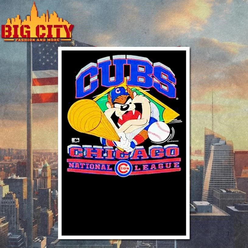 1993 Cubs Taz National League  Vintage Shirt