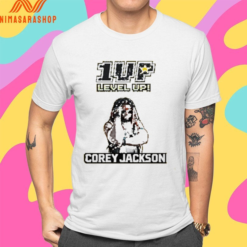 1up Wrestling Level Up Corey Jackson Shirts