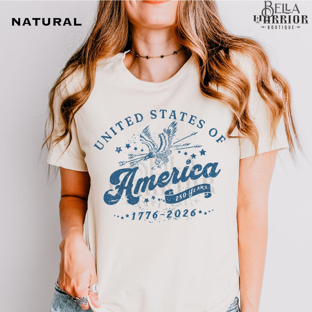 Semiquincentennial Usa 250th Anniversary Patriotic America Independence Day Retro 1776 Tee Retro 4th July (3)