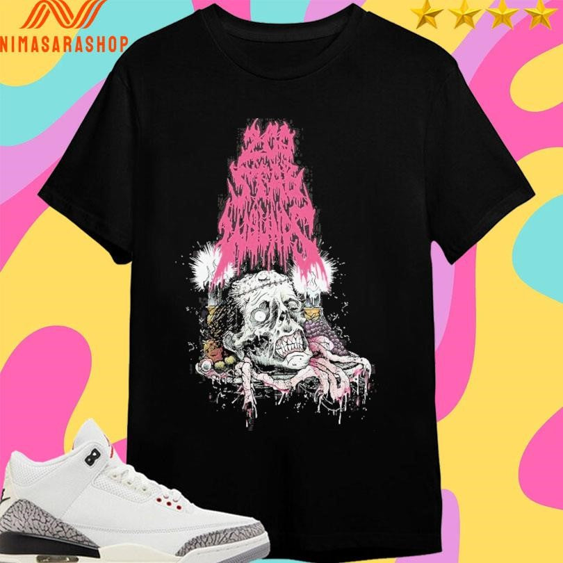 200 Stab Wounds Pink Skull Shirts
