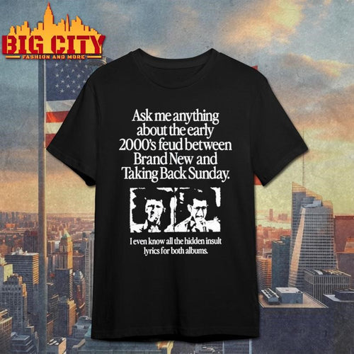 2000’s Feud Between Brand New And Taking Back Sunday Shirt