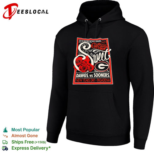 2018 Rose Bowl Game Georgia Dawgs vs Oklahoma Sooners Pasadena shirt