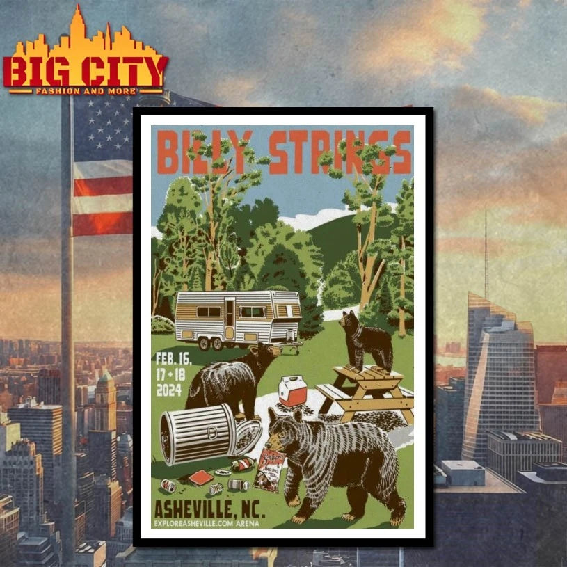 2024 Billy Strings Asheville Poster shirt