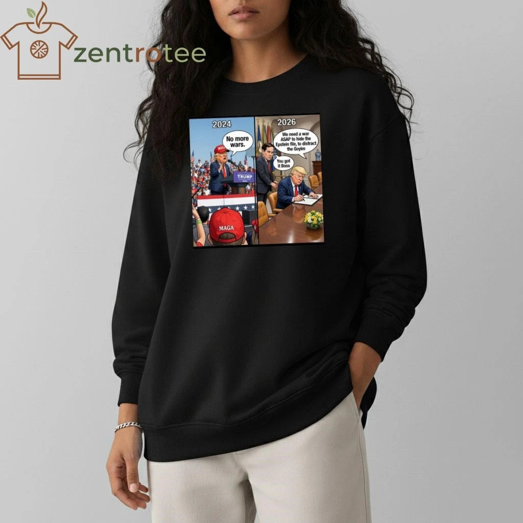 2024 No more wars and 2026 Venezuela Iran war tee