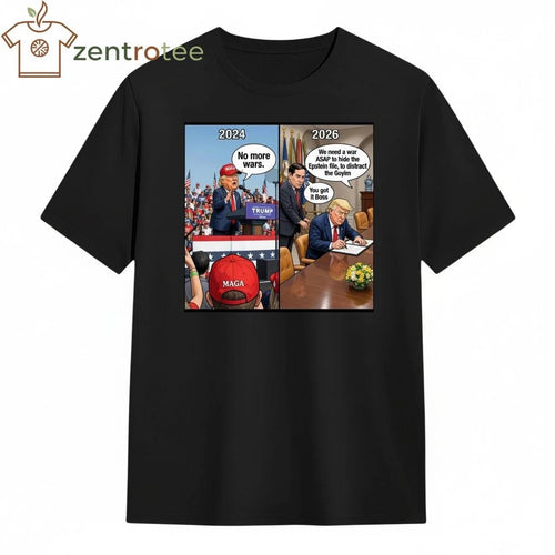 2024 No more wars and 2026 Venezuela Iran war tee