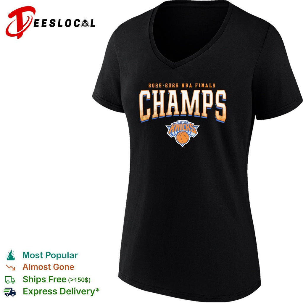 2025 2026 NBA Finals Champs New York Knicks commemorative basketball team shirt