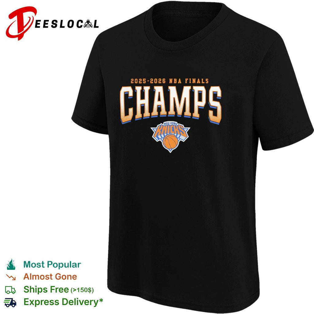 2025 2026 NBA Finals Champs New York Knicks commemorative basketball team shirt