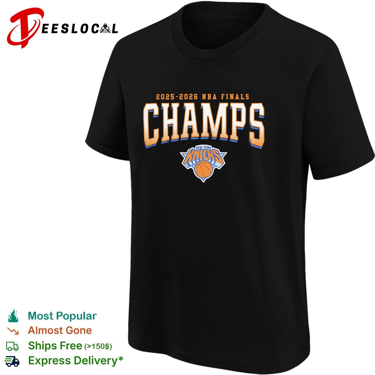 2025 2026 NBA Finals Champs New York Knicks commemorative basketball team shirt