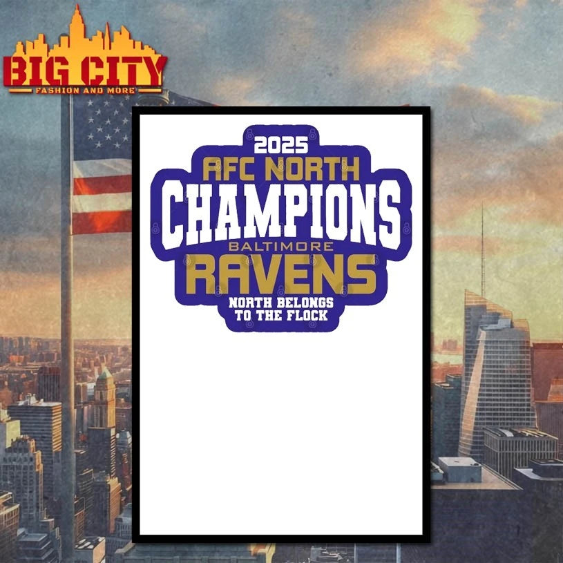 2025 AFC north Champions Baltimore Ravens North Belongs to the flock shirt