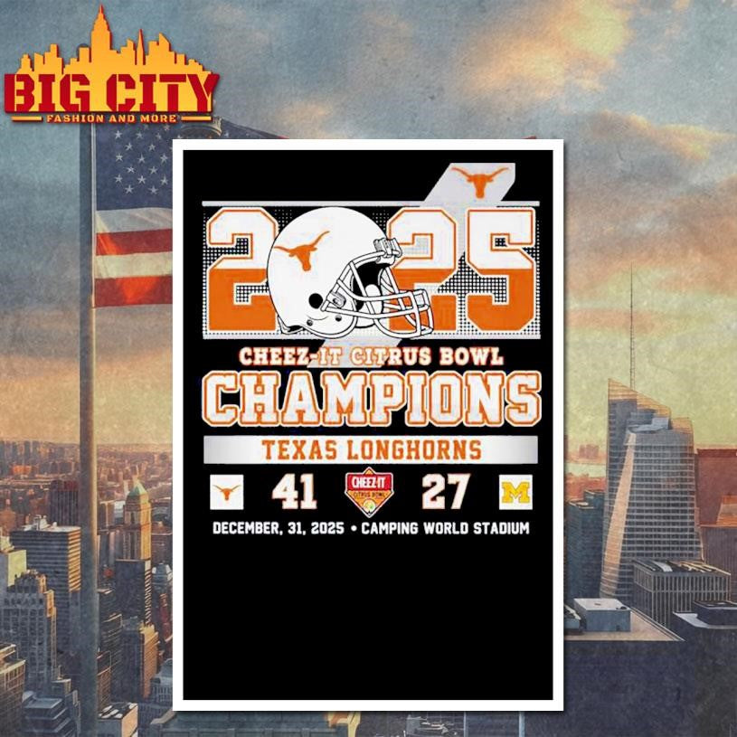 2025 Cheez-it Citrus Bowl Champions Texas Longhorns Vintage Shirt