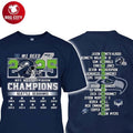2025 Congrats Seahawks 1 Seed NFC West Champions Two Sided Shirt