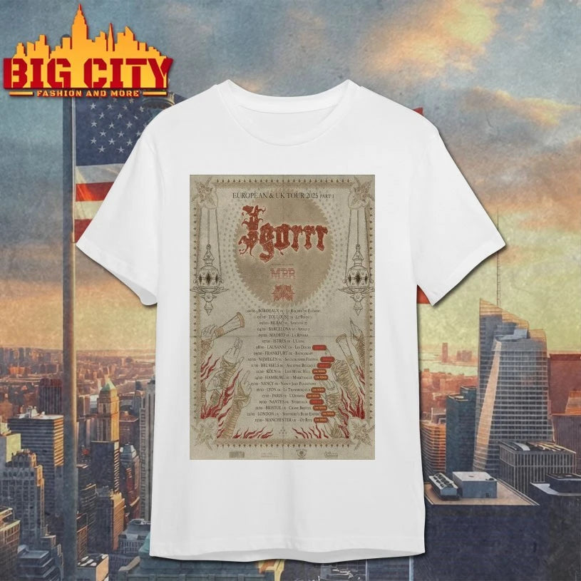 2025 Igorrr Tour EU + UK Poster shirts