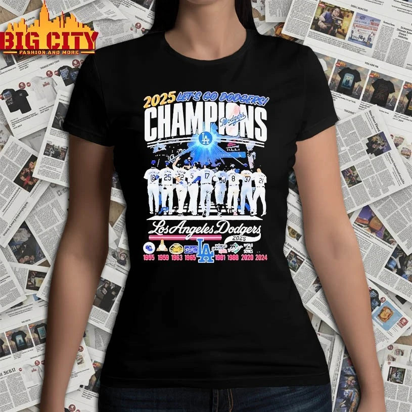 2025 Let’s Go Dodgers Champions World Series shirt