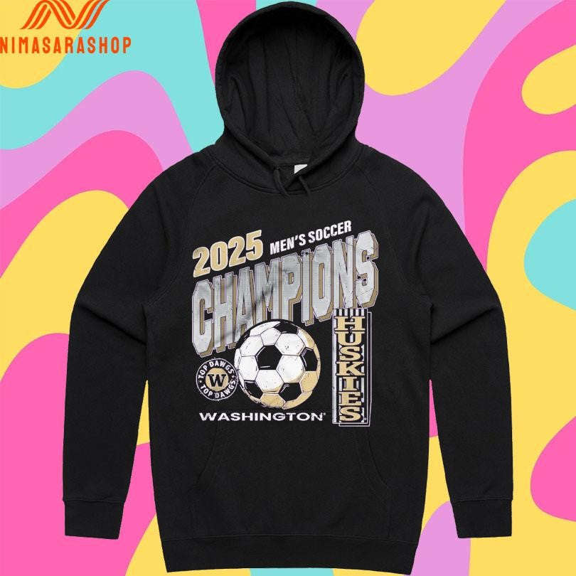 2025 Men’s Soccer Champions Washington Huskies Shirts