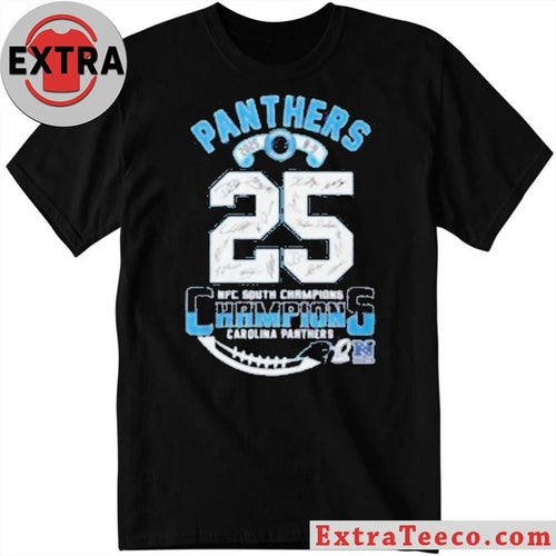 2025 NFC South Champions Carolina Panthers Commemorative Shirt