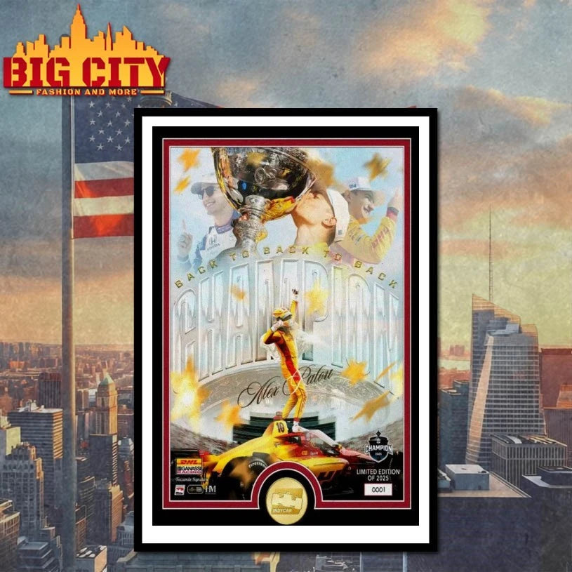 2025 NTT Indycar Champion Alex Palou Winner Poster shirts